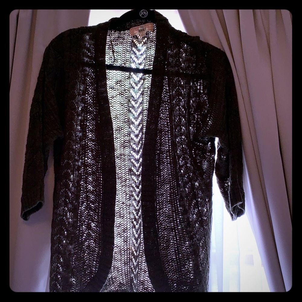 Open front cardigan